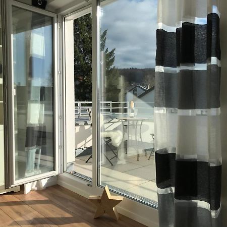 Attika Ferienwohnung In Freiburg -Gundelfingen Mit Grosser Dachterrasse Zewnętrze zdjęcie